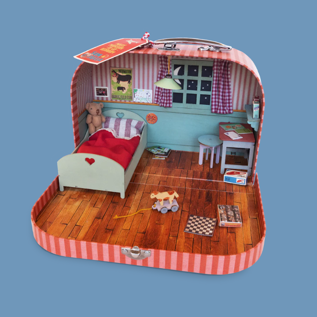 Mouse Mansion To Go Suitcase- Bedroom