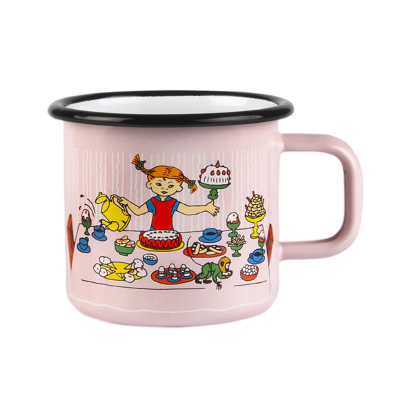 NEW Enamel Character Mugs- Pippi Longstocking Pink