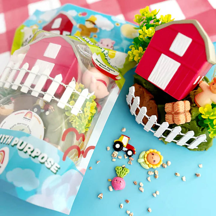 Scented Natural Sensory Play Dough Kit: Farm (Apple)