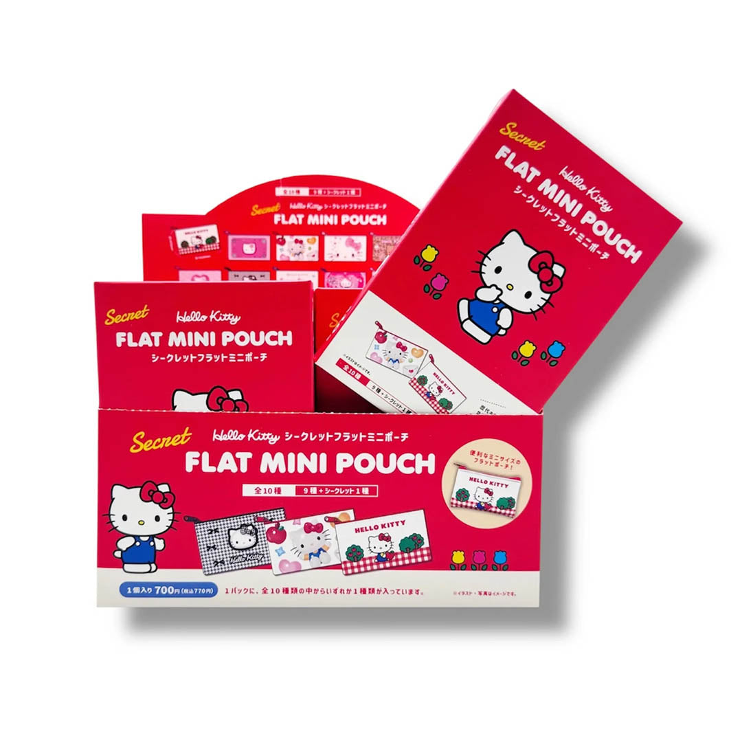 Japanese Blind Box: Official Hello Kitty Flat Mini Pouch