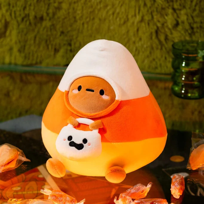 NEW Limited Edition: Smoko Candy Corn Tayto Potato with Ghost Midi Mochi Plush