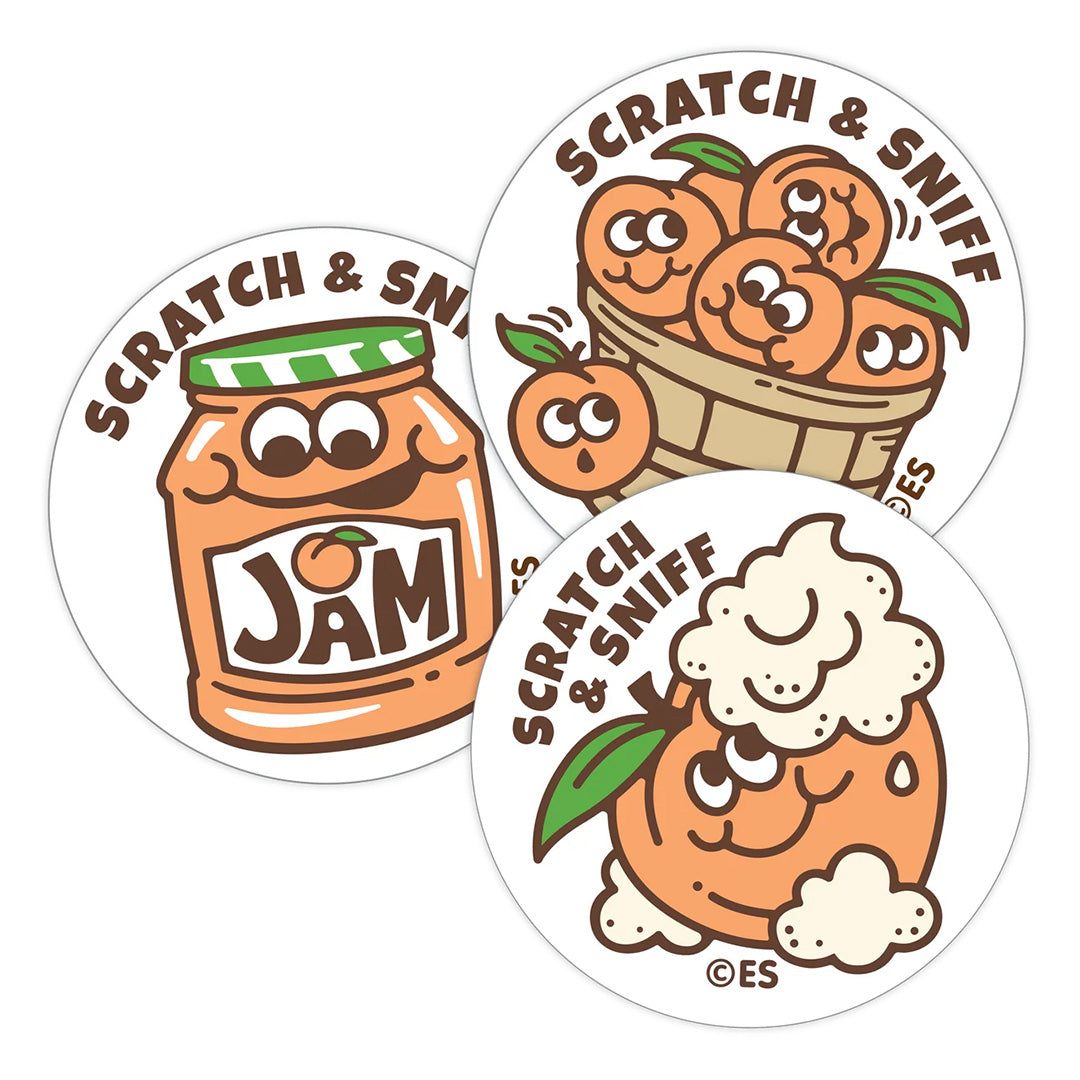 Peaches Scratch & Sniff Stickers