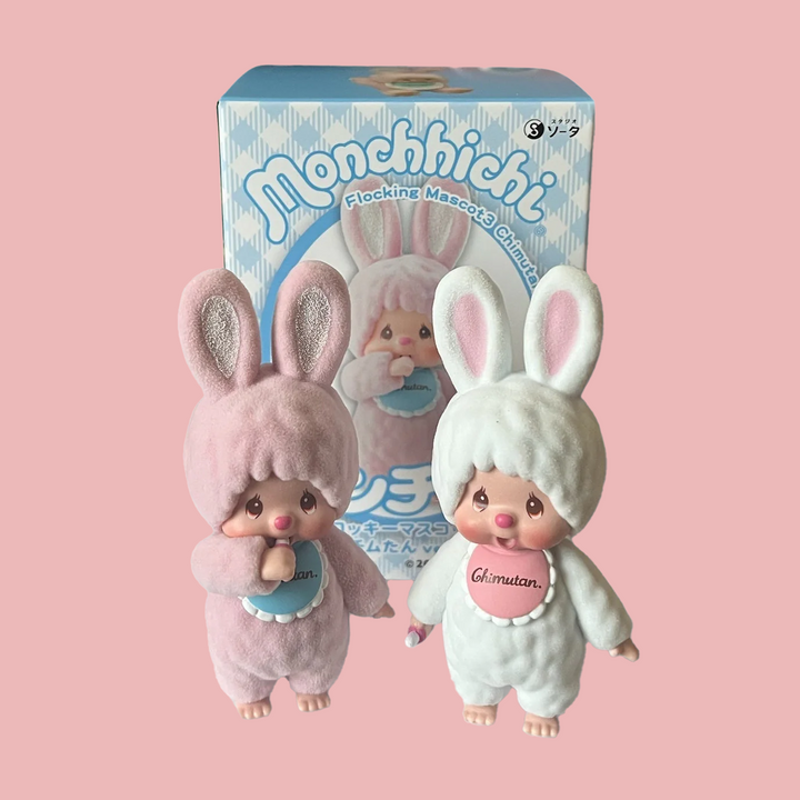 NEW Monchichi Original- Blind Box Flocked Doll Series Bunny