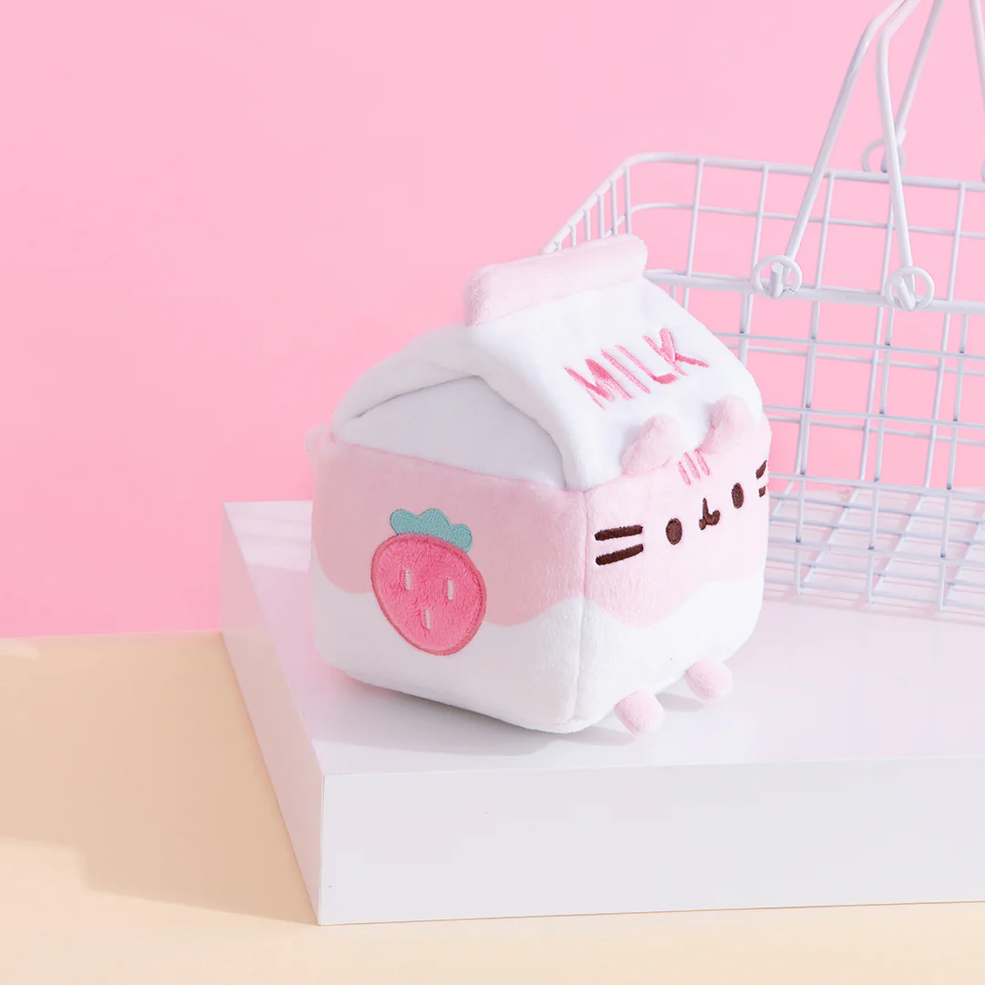NEW Pusheen Strawberry Milk Sips Plush