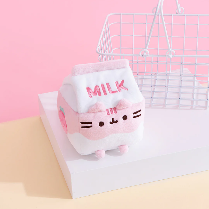 NEW Pusheen Strawberry Milk Sips Plush