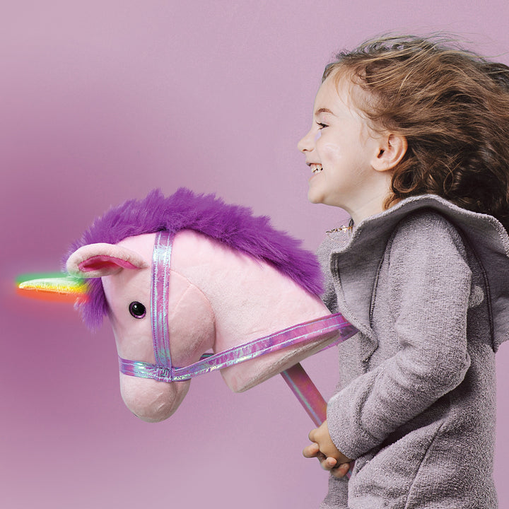 Star Unicorn Hobby Horse with Sounds and Light