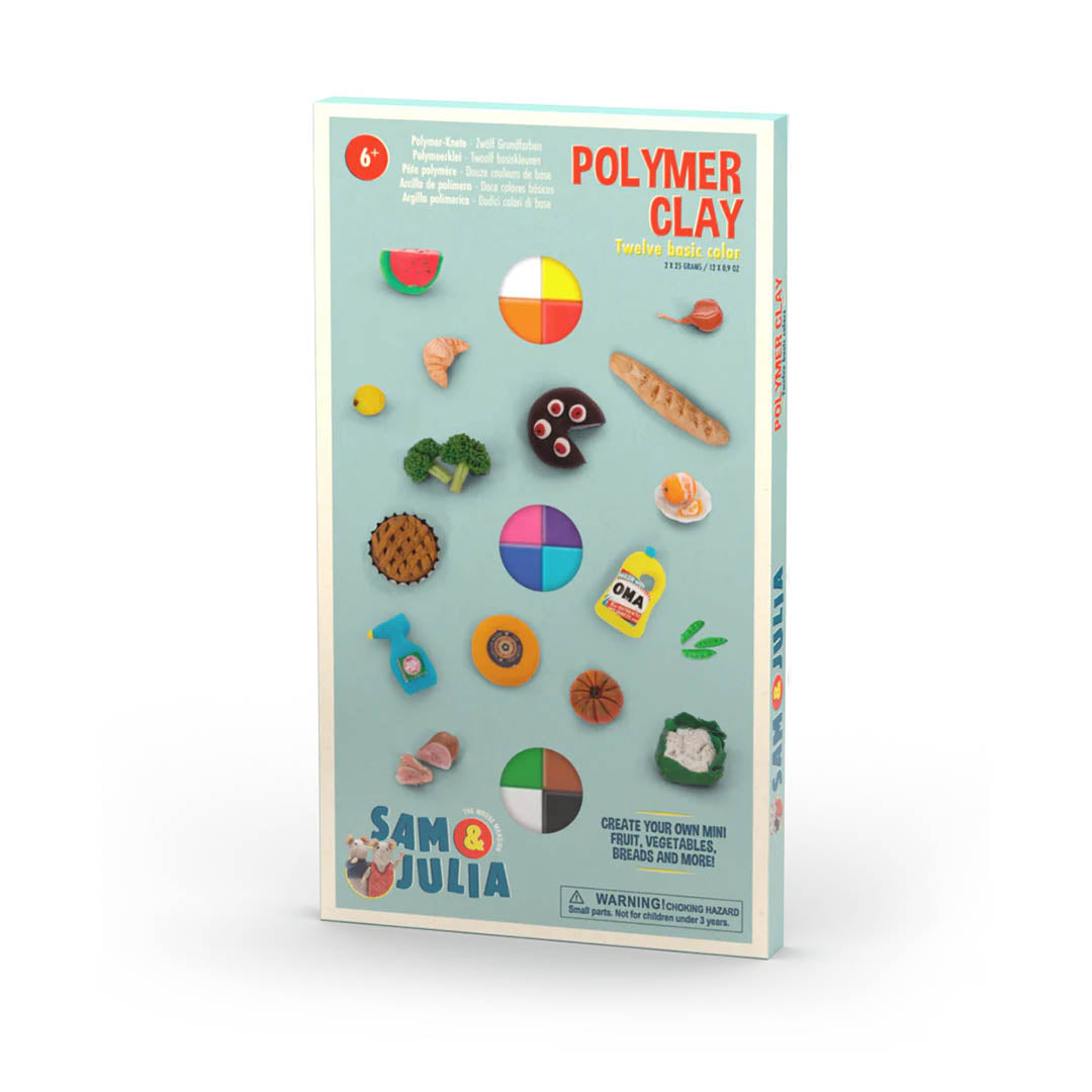 Polymer Clay - Set of 12 basic colors