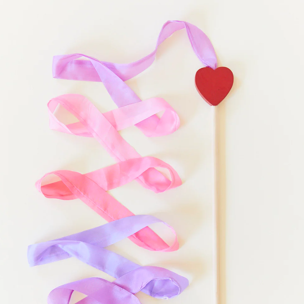 NEW Large Silk Streamers- Heart