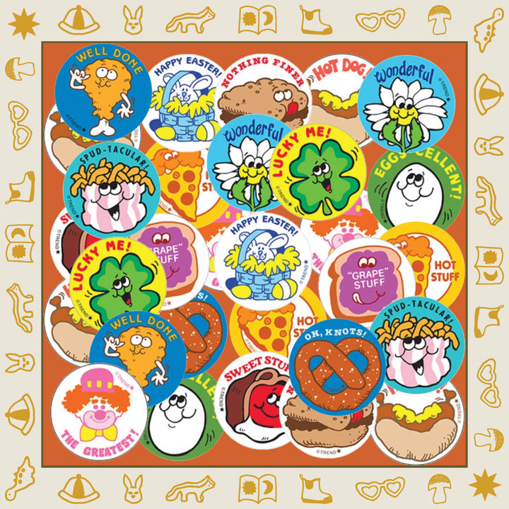 NEW Limited Retro 80's Scratch and Sniff Stickers: Happy Easter Sweet Treat