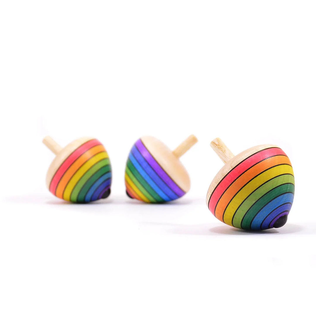 Wooden Rainbow Egg Top