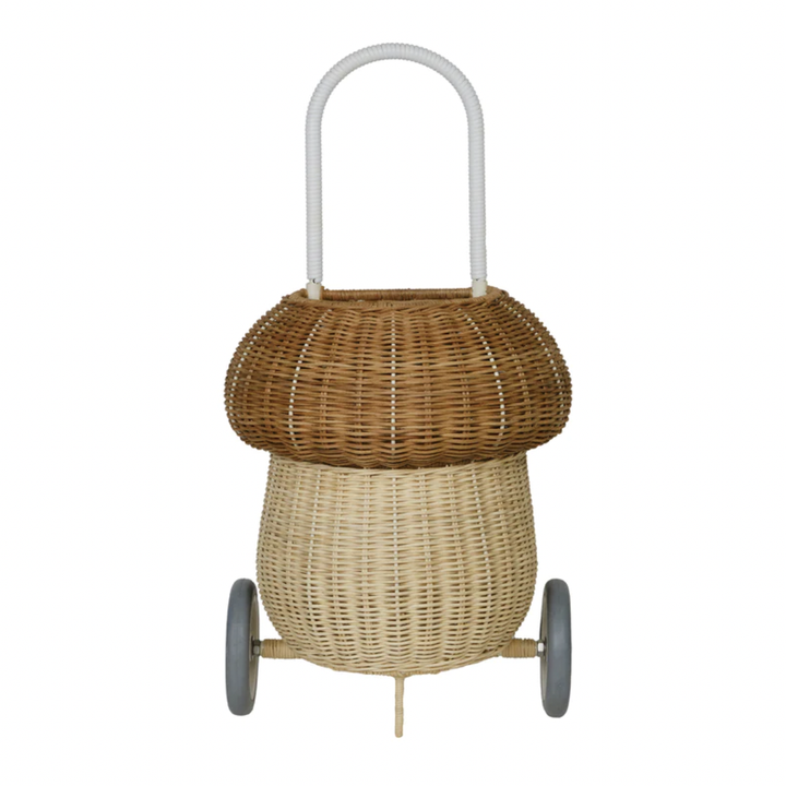 Rattan Mushroom Luggy- Natural