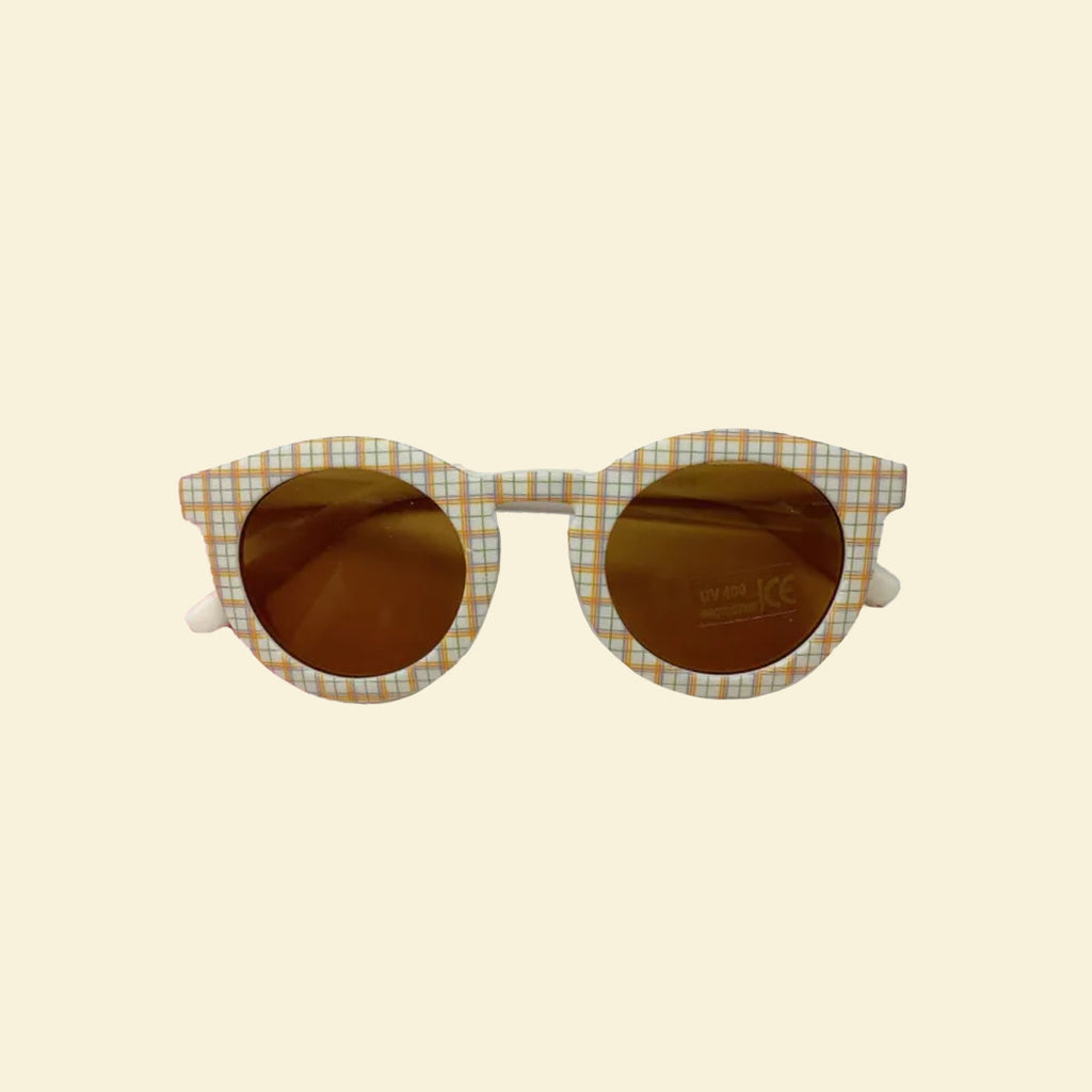 Kids Sunglasses- Checkered Plaid