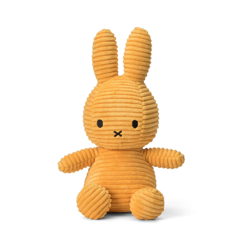 Miffy Corduroy Plush Doll - 9" Mustard Yellow