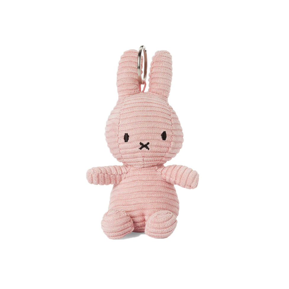 Miffy Corduroy Plush Keychain - Pink