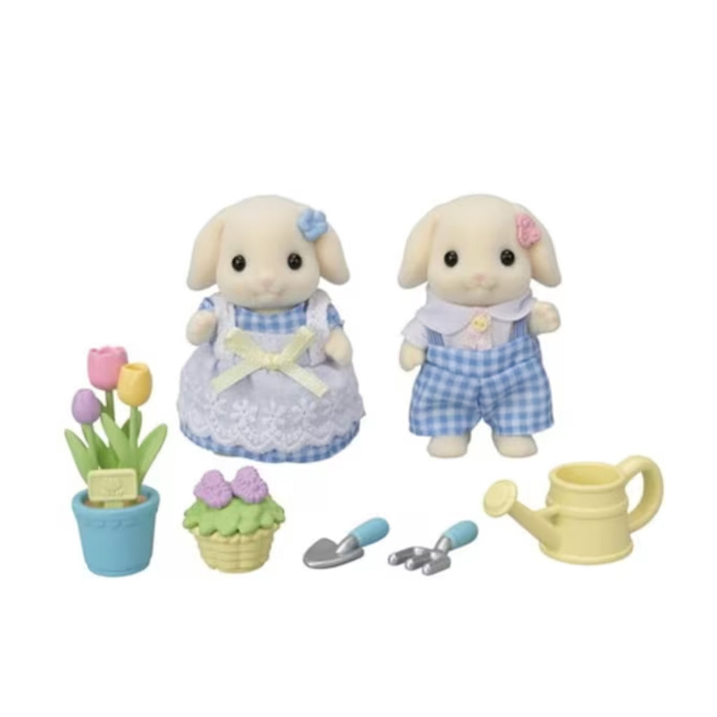 NEW Blossom Gardening Set -Flora Rabbit Sister & Brother