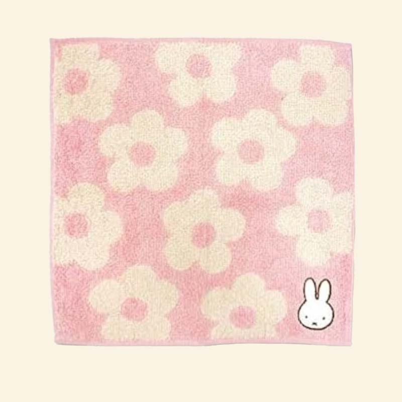 Miffy Hand Towel- Pink Daisy