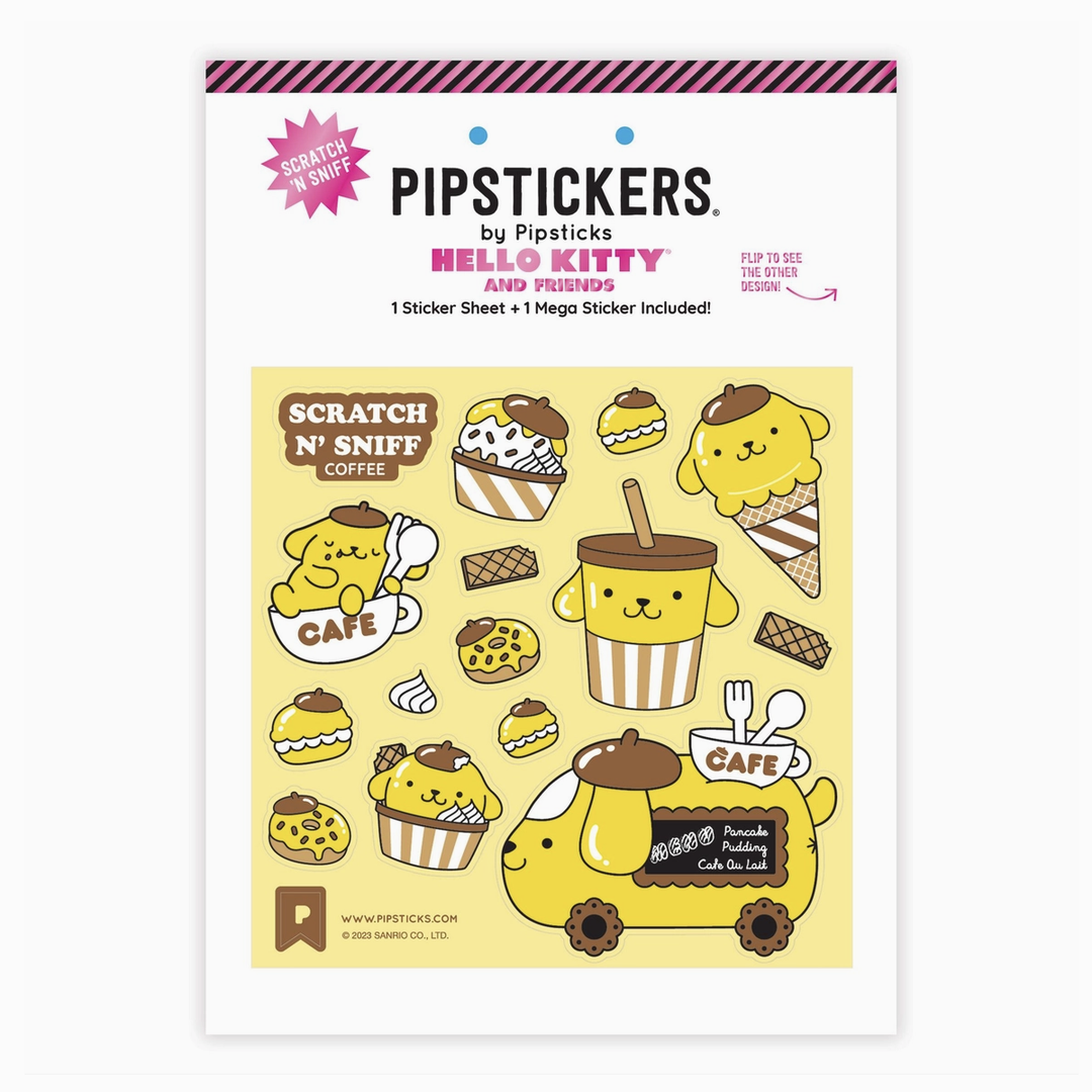 Pompompurin Café Cruiser Scratch 'n Sniff (2ct) Stickers