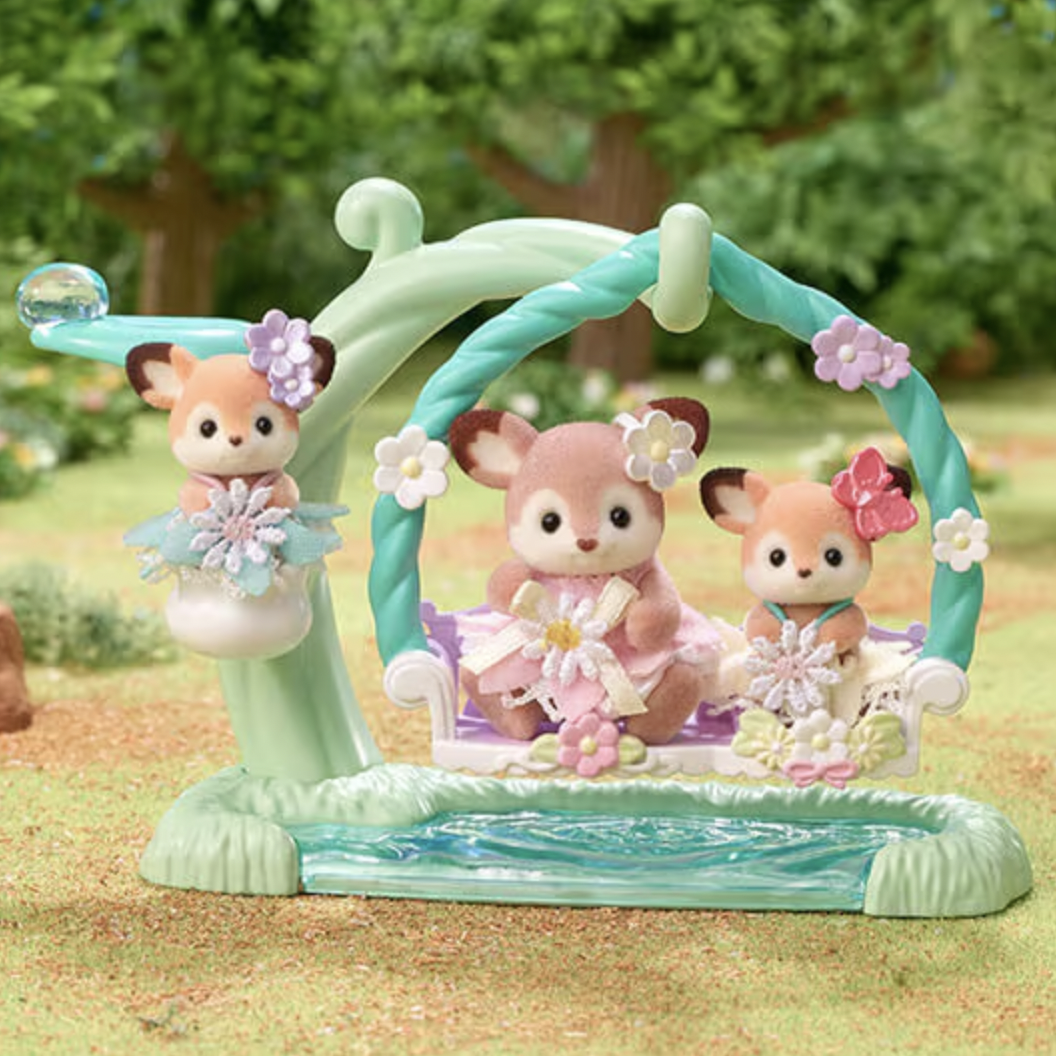 NEW 2025 Deer Babies Floral Swing Set