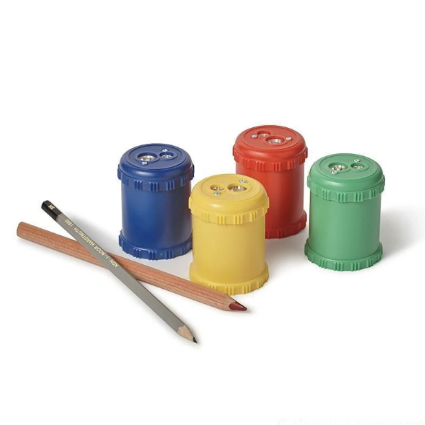 NEW Dual Pencil Sharpener for Colored Pencils 2 Holes