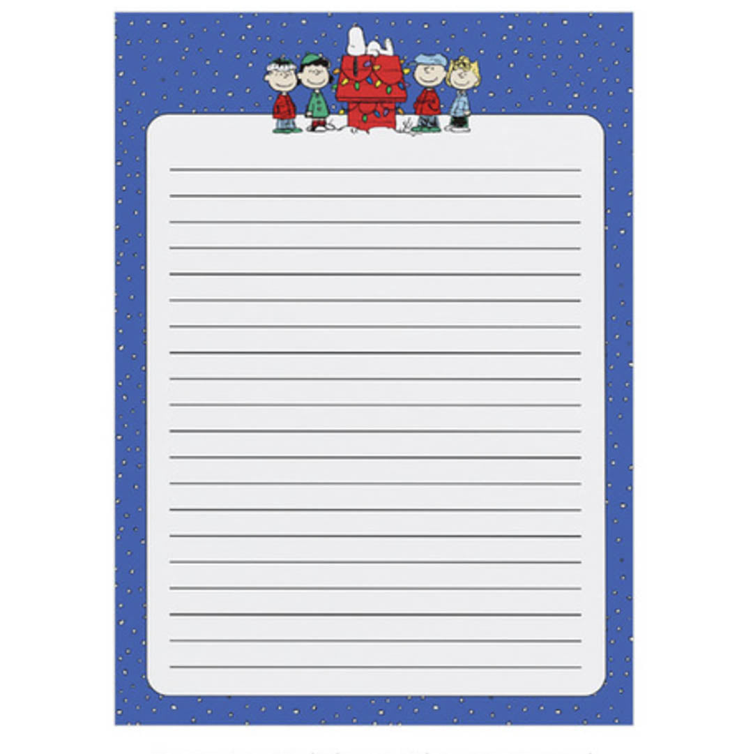 Peanuts Holiday Lights Notepad