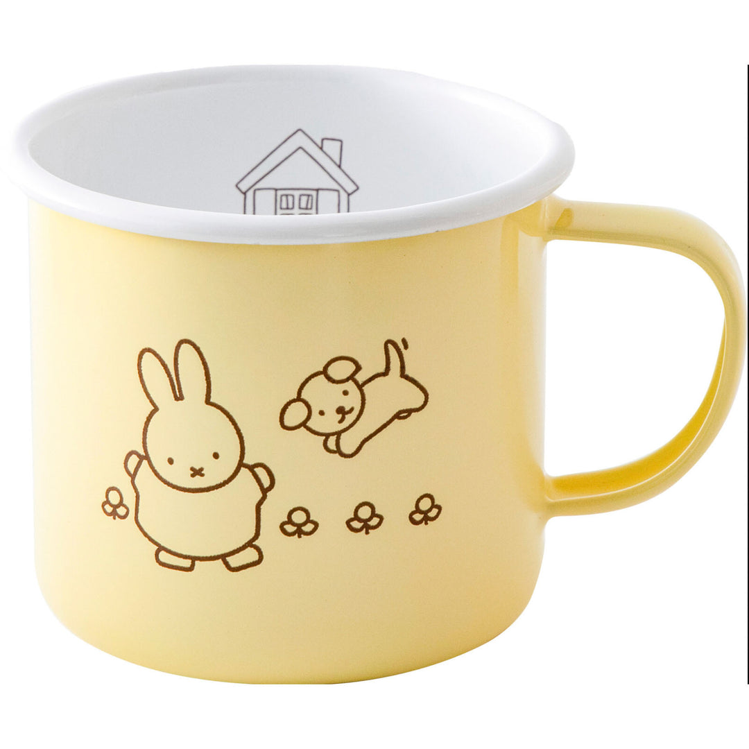 NEW Miffy Fuji-horo Enamel Mug- Yellow