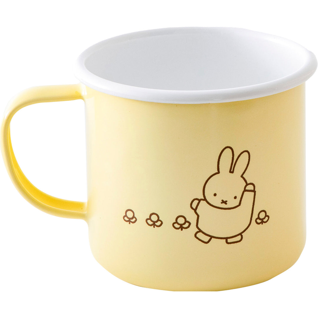 NEW Miffy Fuji-horo Enamel Mug- Yellow