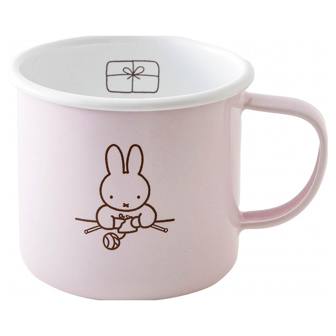 NEW Miffy Fuji-horo Enamel Mug- Pink