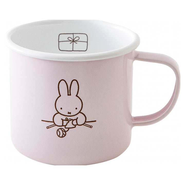 NEW Miffy Fuji-horo Enamel Mug- Pink