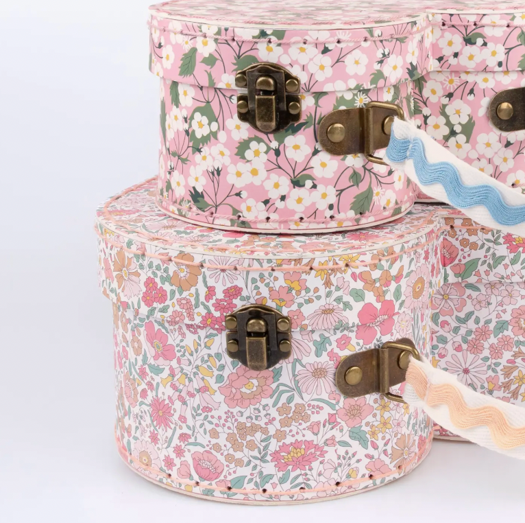 Meri Meri x Liberty Floral Heart Suitcase 2 Pc. Set