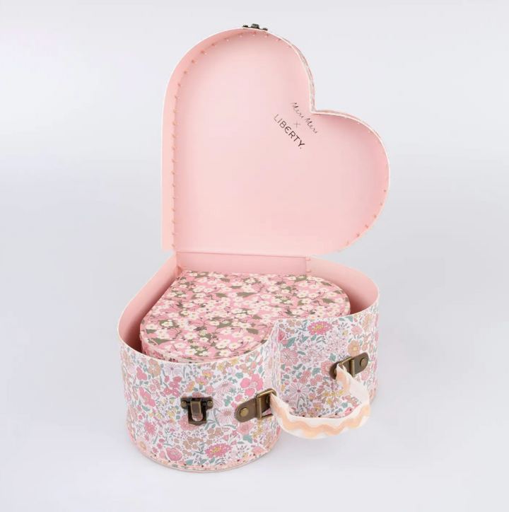 Meri Meri x Liberty Floral Heart Suitcase 2 Pc. Set