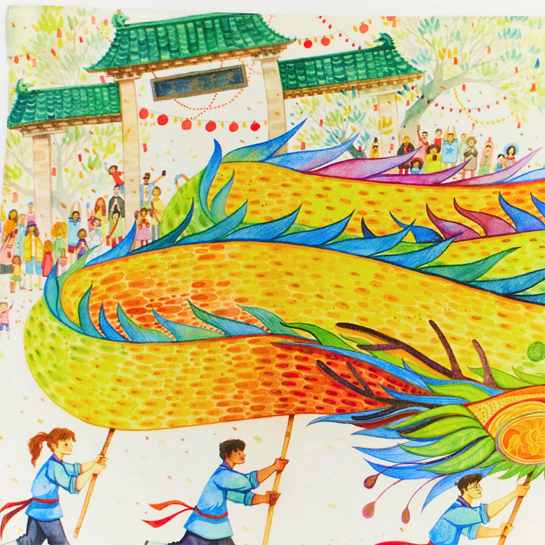 Mini Rainbow Dragon Playsilk