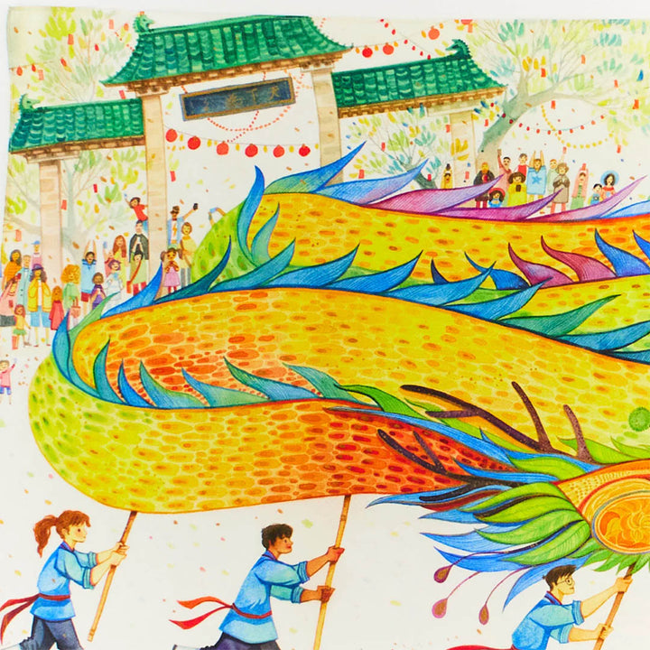 Mini Rainbow Dragon Playsilk