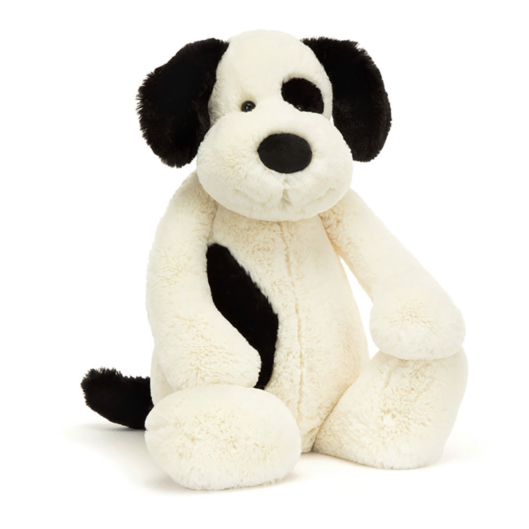 Bashful Rufferty Black & Cream Puppy-  REALLY BIG