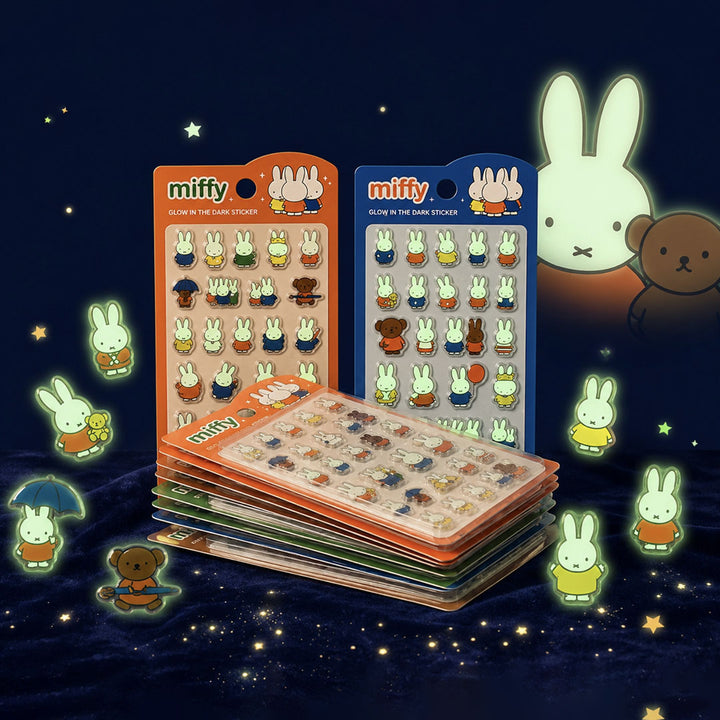Miffy Glow-in-the-Dark 3D Deco Stickers