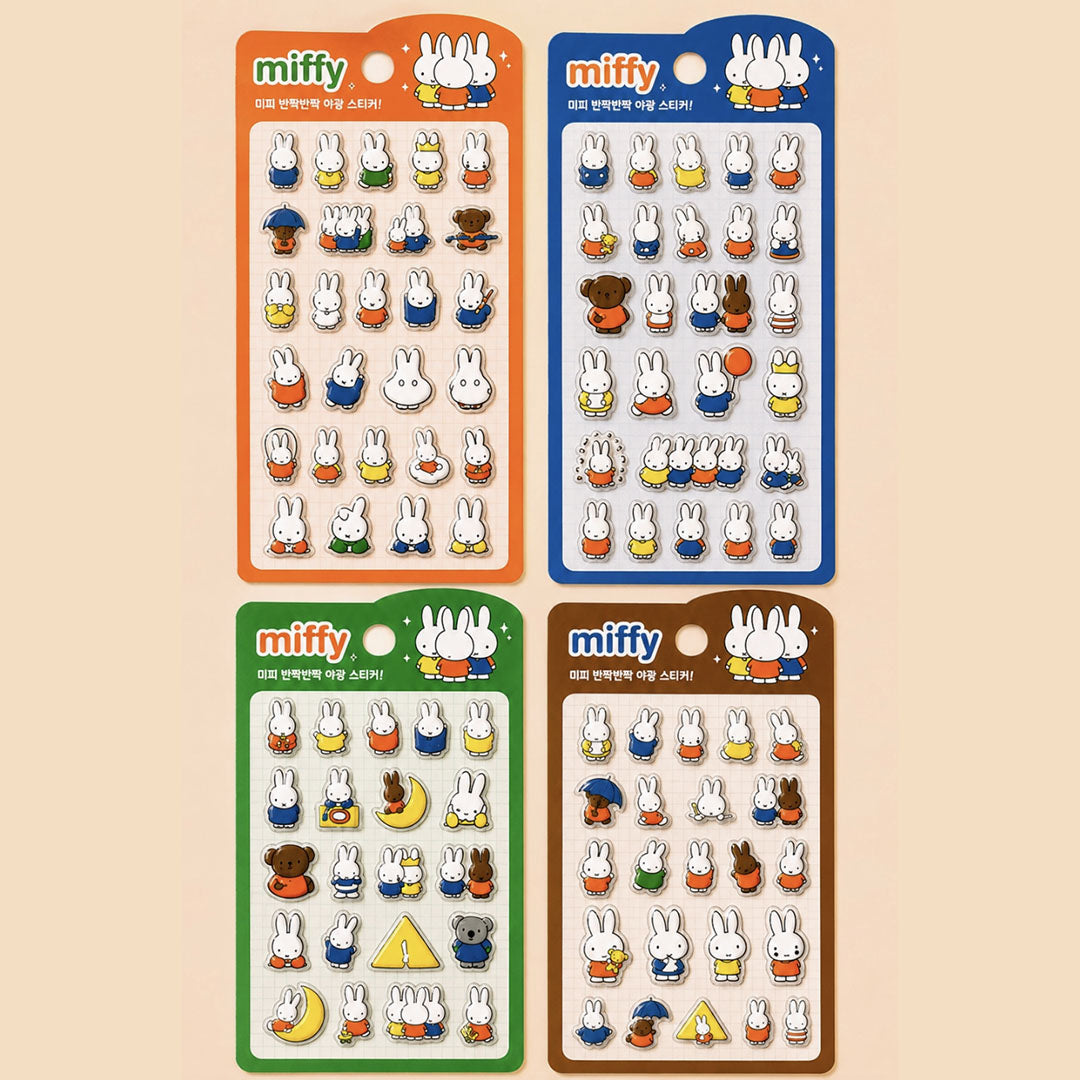 Miffy Glow-in-the-Dark 3D Deco Stickers