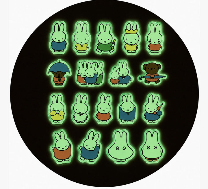 Miffy Glow-in-the-Dark 3D Deco Stickers