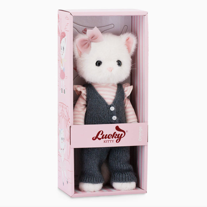 Lucky Kitty Sophie Plush Doll: Elegant Kitten