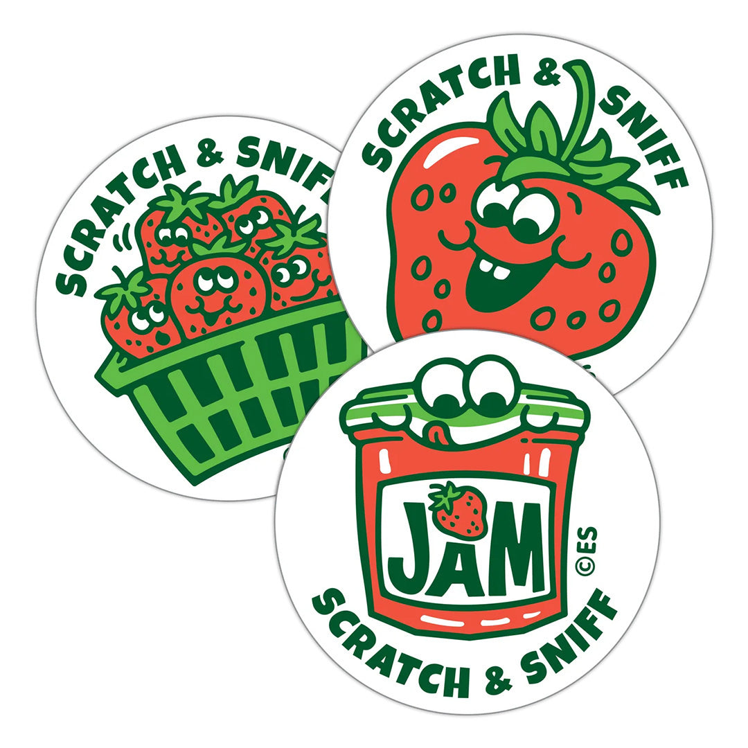 Strawberry Scratch & Sniff Stickers