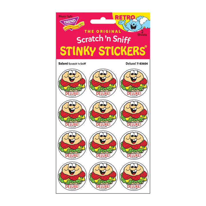 Retro Scratch and Sniff Stinky Stickers- Available in Different Scents