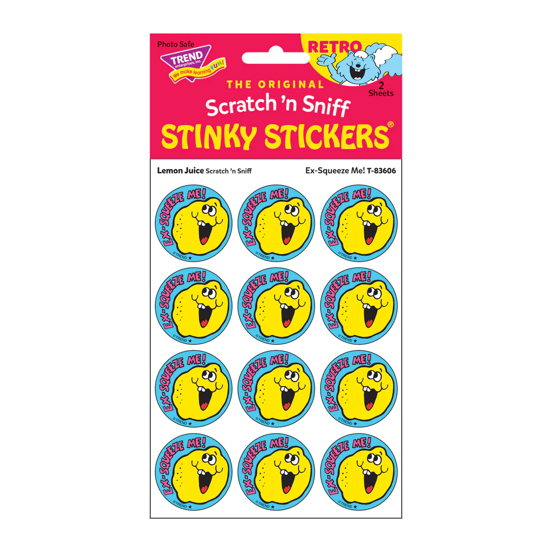 Retro Scratch and Sniff Stinky Stickers- Available in Different Scents