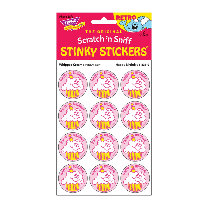 Retro Scratch and Sniff Stinky Stickers- Available in Different Scents