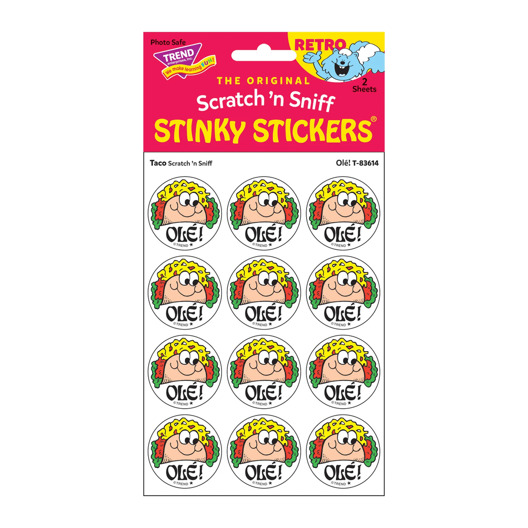 Retro Scratch and Sniff Stinky Stickers- Available in Different Scents