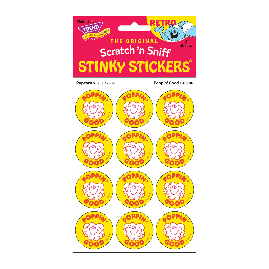 Retro Scratch and Sniff Stinky Stickers- Available in Different Scents