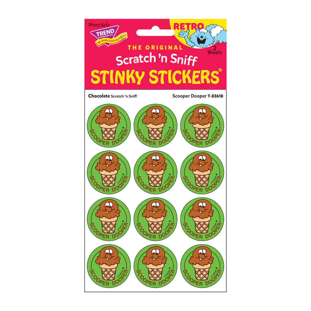 Retro Scratch and Sniff Stinky Stickers- Available in Different Scents