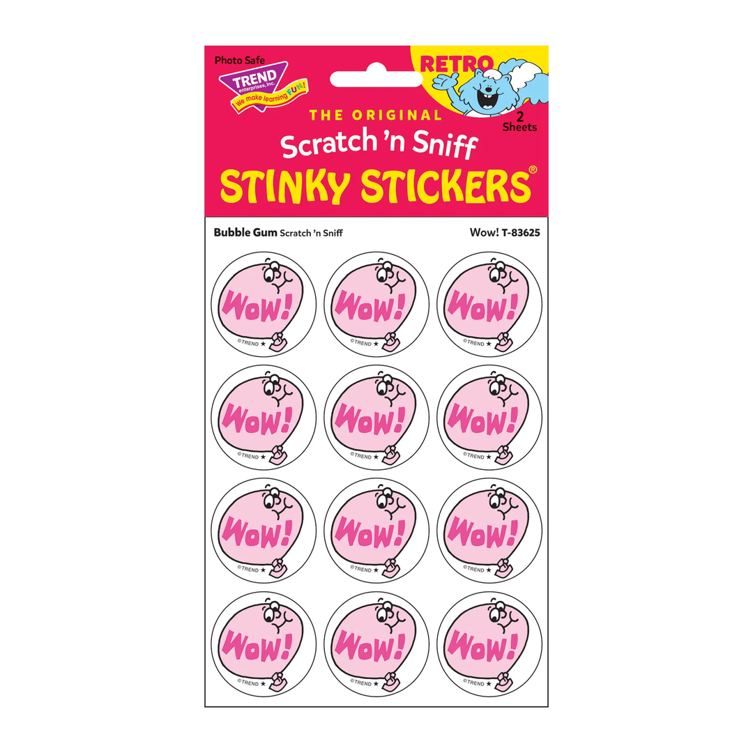 Retro Scratch and Sniff Stinky Stickers- Available in Different Scents