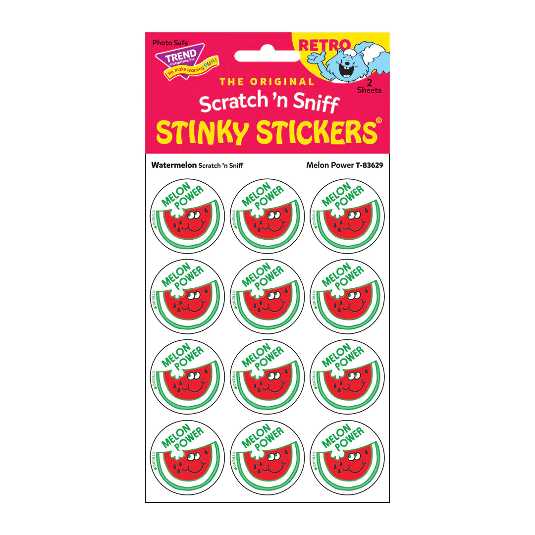 Retro Scratch and Sniff Stinky Stickers- Available in Different Scents