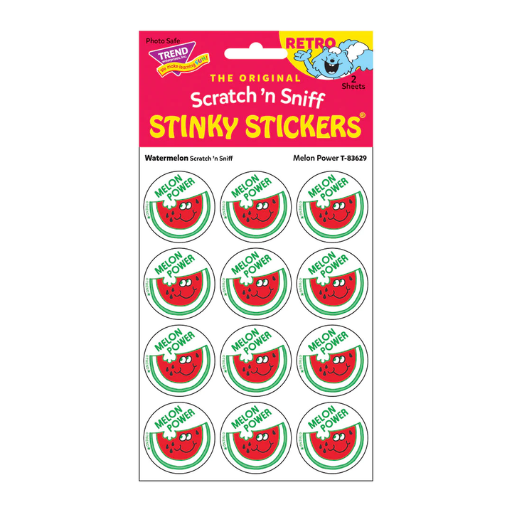 Retro Scratch and Sniff Stinky Stickers- Available in Different Scents