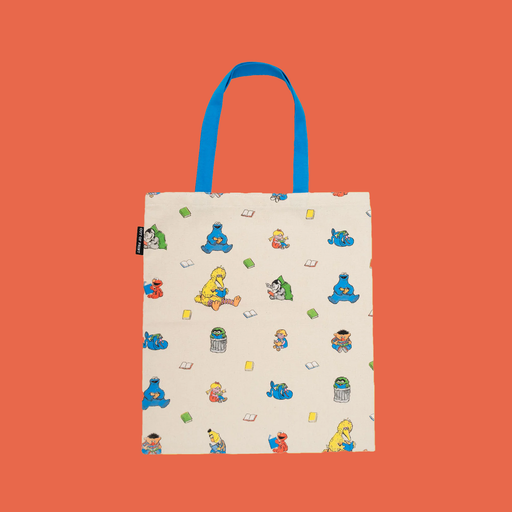 NEW Double Sided Canvas Tote Bags- Sesame Street Retro