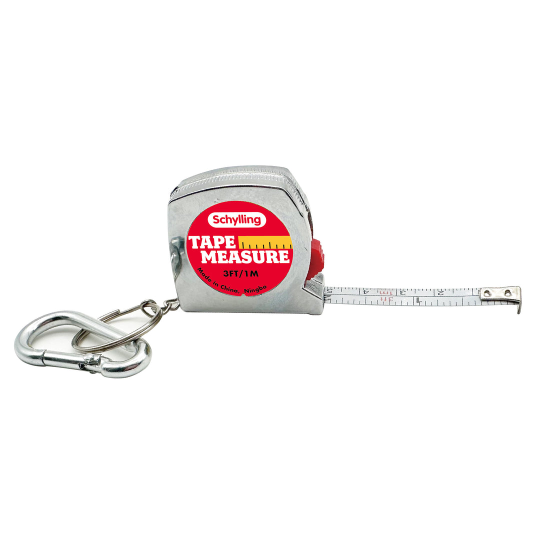 NEW Tape Measure Key Chain Toy - Red