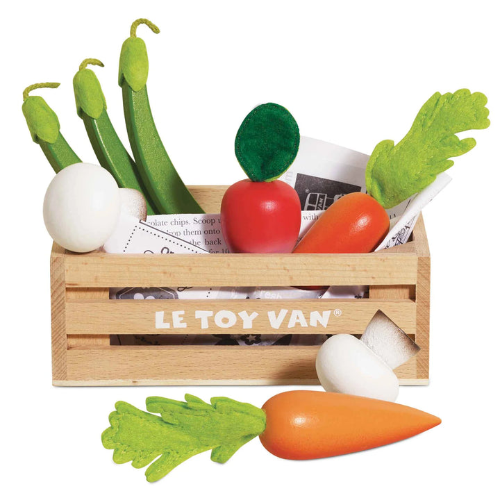 NEW Harvest Vegetable Wooden Market Crate